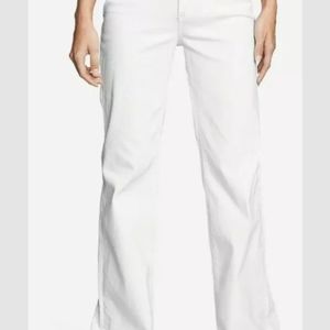 Eddie Bauer Women's White Denim Curvy Trouser Jean